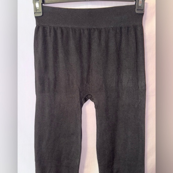 Bamboo Charcoal Black Leggings with Glitter Heart and Chicago Embellishment - Picture 6 of 9